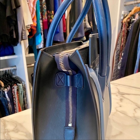 SOLD ON OTHER APP Celine Blue Multi Micro Tote - Picture 11 of 16
